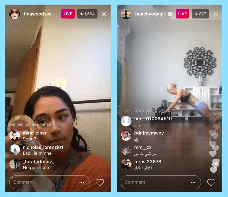 Темы и идеи для прямых эфиров в Instagram*